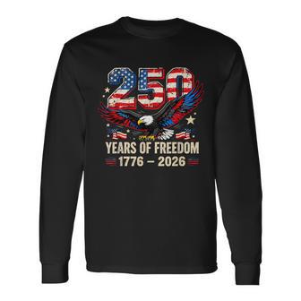 Usa 250Th Anniversary American Heritage Eagle Vintage Long Sleeve T-Shirt - Monsterry