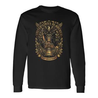 Usa 250Th Anniversary Liberty Bell Eagle 1776 2026 Patriotic Long Sleeve T-Shirt - Thegiftio UK