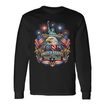 Usa Independence 250Th Anniversary 1776 2026 Patriotic Eagle Long Sleeve T-Shirt - Thegiftio UK