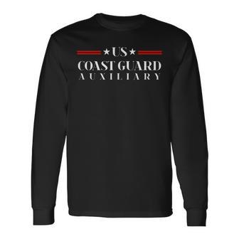Uscg Aux United States Coast Guard Auxiliary Long Sleeve T-Shirt - Thegiftio UK