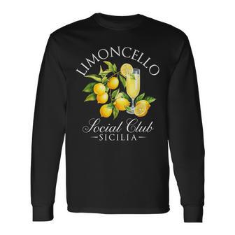 Vacaciones Italianas Limoncello Limoncelloocial Clubicilia Camiseta de manga larga - Regaloses