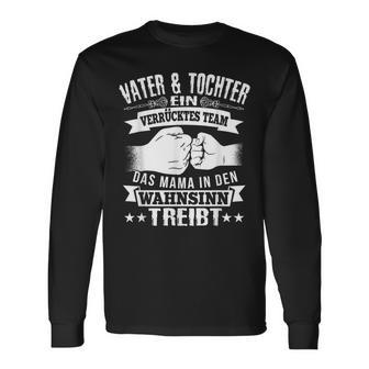 Vater Und Tochter Partnerlook Papaatertagpruch Geschenk Langarmshirts - Seseable