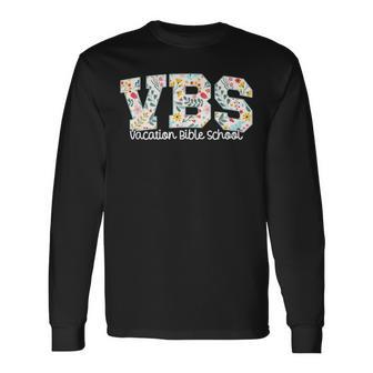 Vbs Vacation Bible School Group Vbs Crew Vbs Squad Vbs Camp Long Sleeve T-Shirt - Thegiftio UK