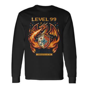 Videojuegointage Retro Gaming Arcade 80S Dragon Camiseta de manga larga - Regaloses