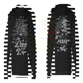 Vintage 1956 愛国的なイーグル、70歳の誕生日、アメリカ国旗 長袖Tシャツ - Kawaiitshirt