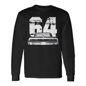 Vintage 1964 64 Impala Old School Muscle Classic Car Hot Rod Long Sleeve T-Shirt - Thegiftio UK