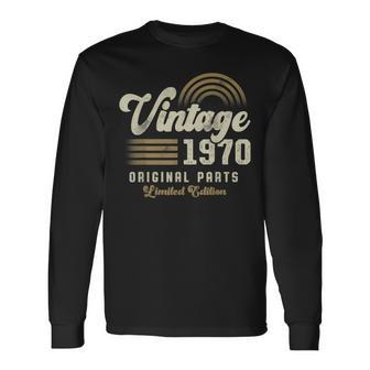 Vintage 1970 オリジナルパーツ 56歳の誕生日 長袖Tシャツ - Kawaiitshirt