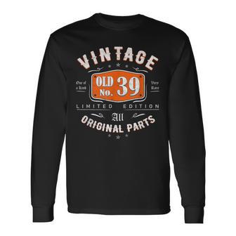 Vintage 1983 ヴィンテージ 1983年生まれ 39歳の誕生日ギフトアイデア 39歳 長袖Tシャツ - Kawaiitshirt