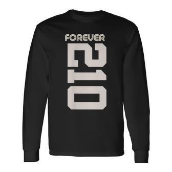 Vintage Forever 210 Texas Area Code 210 長袖Tシャツ - Kawaiitshirt
