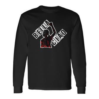 Viva L'italia Antifascista Bella Ciao Antifascista Camiseta de manga larga - Regaloses