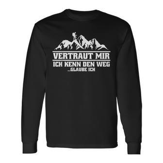 Wanderer Wandern Bergwelten Natur Pilgern Outdoor Wander Langarmshirts - Seseable