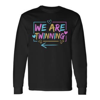 We're Twinning With My Bestie Twin Day Spirit Week Long Sleeve T-Shirt - Thegiftio UK
