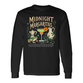 Witches Midnight Margaritas Spooky Cocktail Long Sleeve T-Shirt - Thegiftio UK