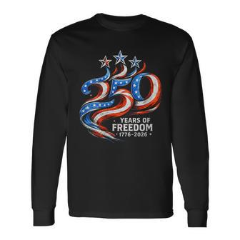 Women's 250 Anniversary Usa 4Th Of July Patriotic 250 Years American Long Sleeve T-Shirt - Monsterry