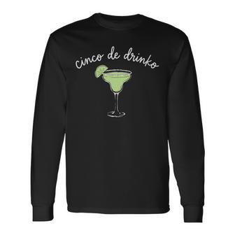 Women's Cinco De Drinko Margarita Fiesta Party Mexican Drinkin Long Sleeve T-Shirt - Thegiftio UK