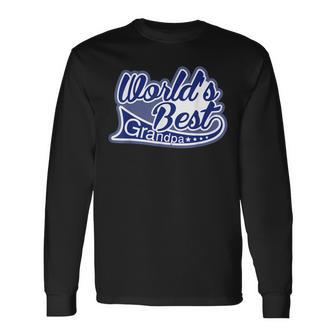 メンズ Worlds Best Grandpa Grandfather 長袖Tシャツ - Kawaiitshirt