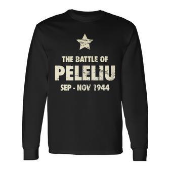 Wwii World War 2 De La Batalla De Peleliu Camiseta de manga larga - Regaloses