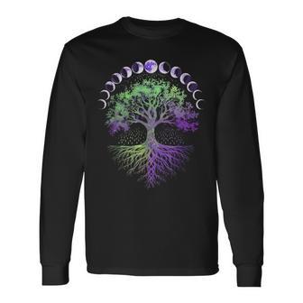 Yggdrasil Tree Valhalla Norse Mythology Viking Long Sleeve T-Shirt - Thegiftio UK