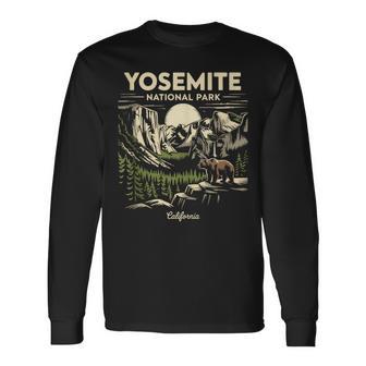 Yosemite National Park For Hikers Campers And Nature Lovers Long Sleeve T-Shirt - Monsterry
