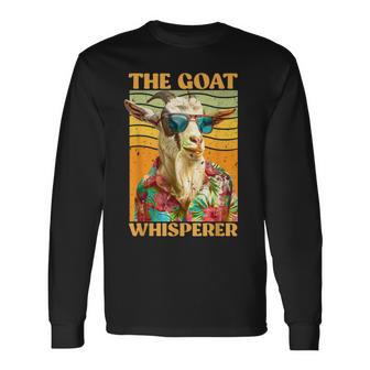 Ziegen Liebhaber The Goat Whisperer Lustiges Ziege Langarmshirts - Seseable