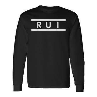 「Rui」ヘボン式「るい」「ルイ」下の名前 ローマ字 名入れ 名乗り ラテン文字 綴り 長袖Tシャツ - Kawaiitshirt