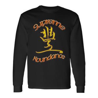 「Supreme Abundance」グラフィックデザイン 長袖Tシャツ - Kawaiitshirt
