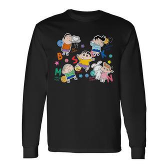 【まんが】クレヨンしんちゃん かすかべ防衛隊 長袖Tシャツ - Kawaiitshirt