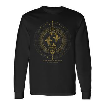 うお座 星座 うお座 長袖Tシャツ - Kawaiitshirt
