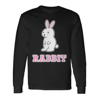 うさぎ Rabbit『ハロー』兎【どうぶつフレンズ】グッズ ゆるくて かわいい イラスト 長袖Tシャツ - Kawaiitshirt
