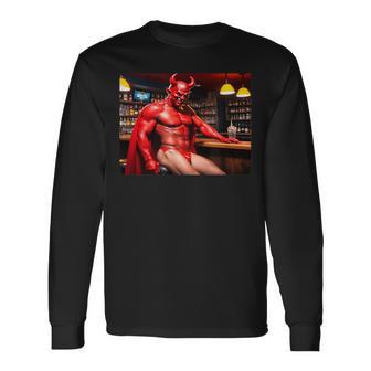 おかしいばかげたセクシーデビル 長袖Tシャツ - Kawaiitshirt