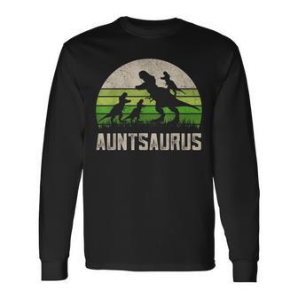 おもしろおばさんt-レックスシャツ、恐竜 おばさん 3 キッズ Rawr 長袖Tシャツ - Kawaiitshirt