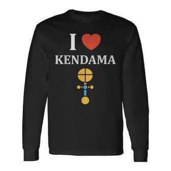 けん玉 おもちゃ シンプル ユーモア けん玉 I Love Kendama 長袖Tシャツ - Kawaiitshirt