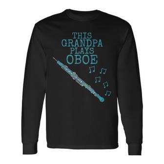 このおじいちゃんはオーボエを演奏する、オーボエ木管楽器奏者です 長袖Tシャツ - Kawaiitshirt