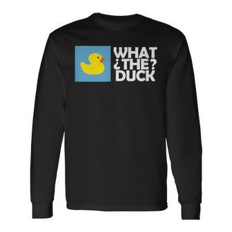 なんてアヒル なんてアヒルの面白いtシャツ 長袖Tシャツ - Kawaiitshirt