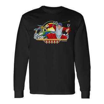 ねぶたデザイン シン 長袖Tシャツ - Kawaiitshirt