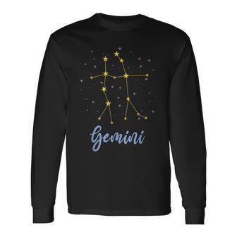 ふたご座 季節 星座 星座 シンボル 星 ふたご座 長袖Tシャツ - Kawaiitshirt