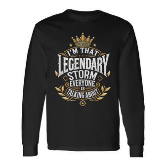 みんなが語る伝説の嵐 長袖Tシャツ - Kawaiitshirt