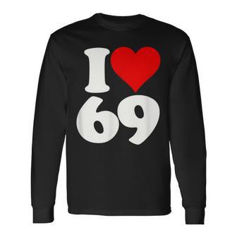 アイラブハート 69 シックスティナイン 長袖Tシャツ - Kawaiitshirt
