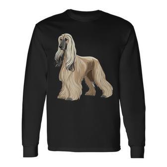 アイ・ラブ・アフガン・ハウンド 長袖Tシャツ - Kawaiitshirt