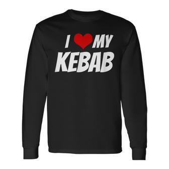 アイ・ラブ・マイ・ケバブ・ハート 長袖Tシャツ - Kawaiitshirt