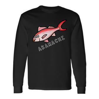 アカマチさん 長袖Tシャツ - Kawaiitshirt