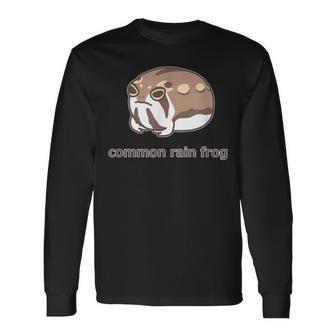 アメフクラガエル おもしろ ゆるかわ かわいい ギフト 理系 カエル 長袖Tシャツ - Kawaiitshirt