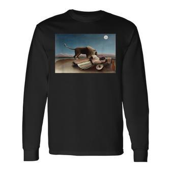アンリ・ルソー作「眠れるジプシー」1897 長袖Tシャツ - Kawaiitshirt
