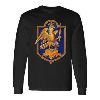 アン・ブーリン ロイヤル・ファルコン バッジ 長袖Tシャツ - Kawaiitshirt