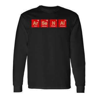 アーセナル Ar-Se-N-Al 周期表 Uk Town 長袖Tシャツ - Kawaiitshirt