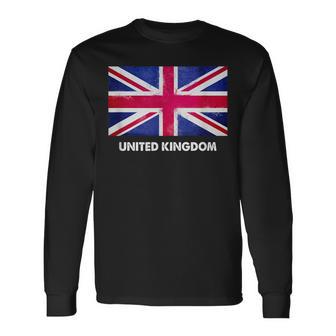 イギリスの国旗。 長袖Tシャツ - Kawaiitshirt