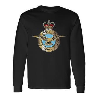 イギリス空軍 イギリス空軍 バッジパッチ 長袖Tシャツ - Kawaiitshirt