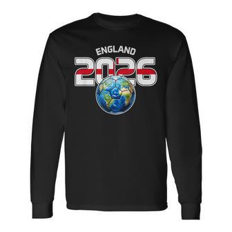 イングランド 2026 ワールドサッカー 長袖Tシャツ - Kawaiitshirt