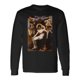 ウィリアムアドルフ・ブーゲロー ピエタ第2番 アーティスト向け 長袖Tシャツ - Kawaiitshirt