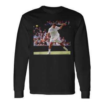 ウィンブルドン テニス ピート・サンプラス 1996 長袖Tシャツ - Kawaiitshirt